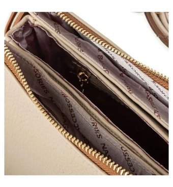 Grande Nas Bag1288 Yazılı Kol Naturel Kum Kadın Omuz Çantası Kum Rengi - Natural