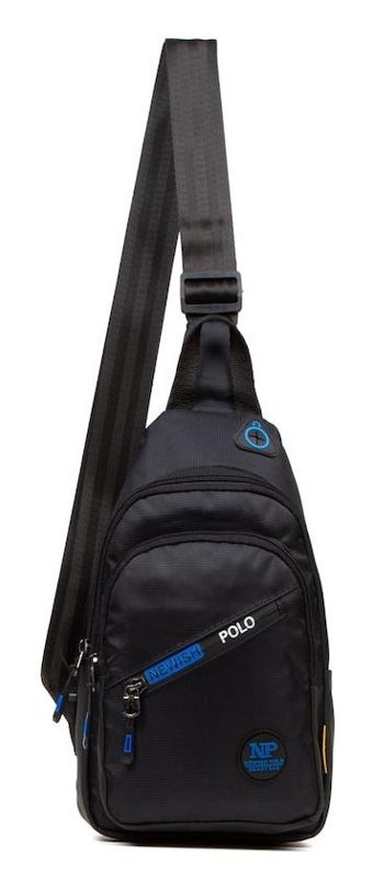 Adelina Bags Unisex Su Geçirmez Kulaklık Çıkışlı Kadın Omuz Çantası Siyah