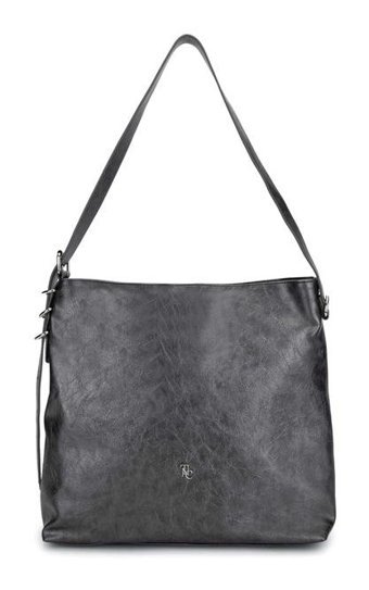 Tamer Tanca Vegan Metalik 1003 1516 Bn Y24 Pewter Kadın Omuz Çantası Metalik