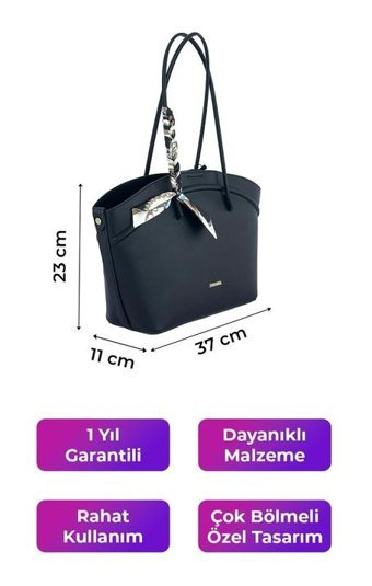 Kriste Bell 7256 Kadın Omuz Çantası Siyah