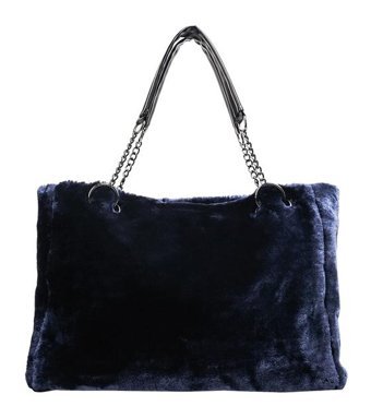Worryfreeshopping Xcj Moda Peluş Kadın Omuz Çantası Mavi