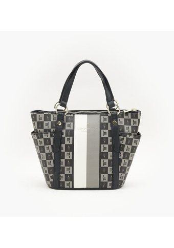 London Fog Freya Sıgnature Tote 22958 Kadın Omuz Çantası Siyah