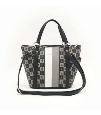 London Fog Freya Sıgnature Tote 22958 Kadın Omuz Çantası Siyah
