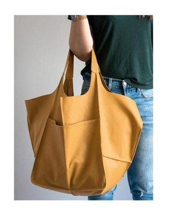 Worryfreeshopping İş Tote Yumuşak Messen Kadın Omuz Çantası Haki - Taba