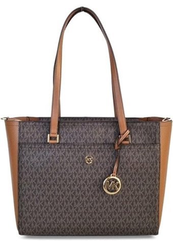 Michael Kors Maisie Büyük Çakıl Taşlı Deri 3'Ü 1 Arada Kadın Omuz Çantası Kahverengi