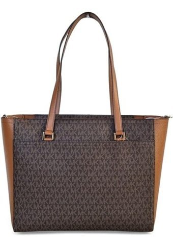 Michael Kors Maisie Büyük Çakıl Taşlı Deri 3'Ü 1 Arada Kadın Omuz Çantası Kahverengi