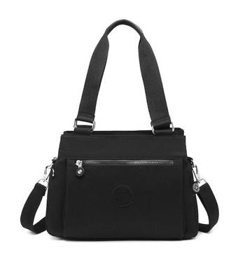 Smart Bags Krınkle Kumaş 1125 Kadın Omuz Çantası Siyah
