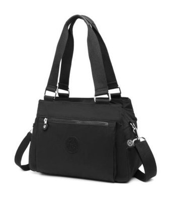 Smart Bags Krınkle Kumaş 1125 Kadın Omuz Çantası Siyah