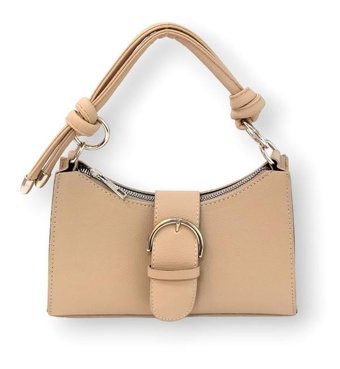 Çlk Accessories Önden Kemerli Baget Kadın Omuz Çantası Vizon