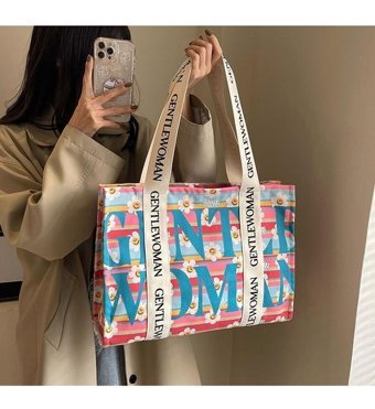 Yystore Kuyı1565 Kanvas Şık Banliyö Kadın Omuz Çantası Çok Renkli