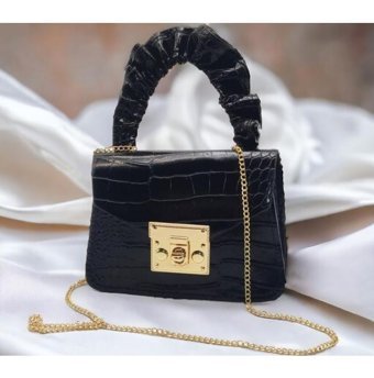 Shopiolog Zincir Kadın Omuz Çantası Siyah