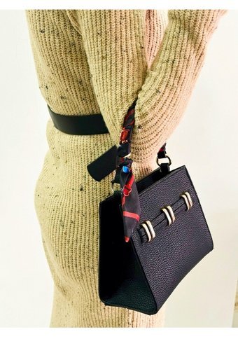 Kolexmoda Şallı Model Kadın Omuz Çantası Siyah