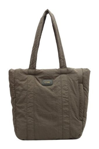 Magideal Suntek Puffer Tote Alışveriş İşe Gidip Zeytini Kadın Omuz Çantası Yeşil