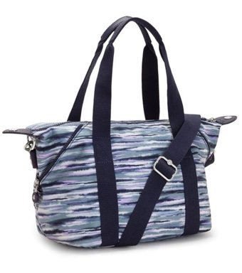 Kipling Art Mini Brush Strıpes Kadın Omuz Çantası Mavi