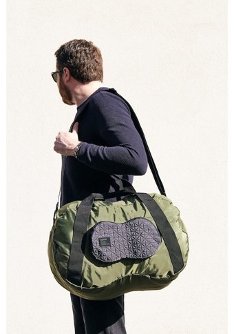 Lexon Design Lexon Peanut Duffle Seyahat Metalik Kadın Omuz Çantası Gri