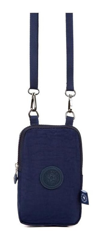 Newish Polo Krınkıl Kumaş Bölmeli Mini Kadın Omuz Çantası Lacivert