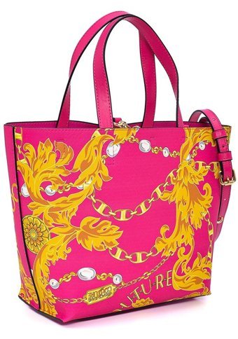 Versace Jeans Couture Dönüşebilen Kadın Omuz Çantası Fuşya