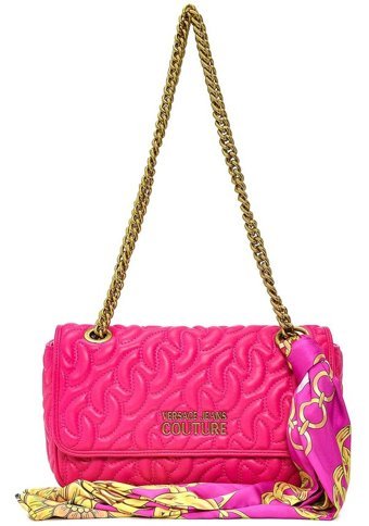 Versace Jeans Couture İkonik Fu Detaylı Kadın Omuz Çantası Fuşya