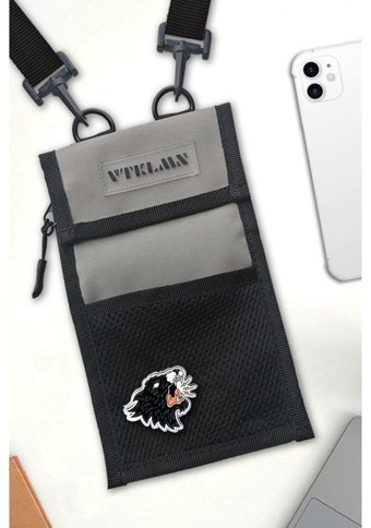Vatkalimon Unisex Kadın Omuz Çantası Gri