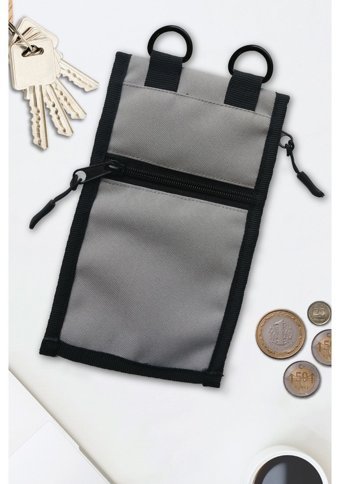 Vatkalimon Unisex Kadın Omuz Çantası Gri