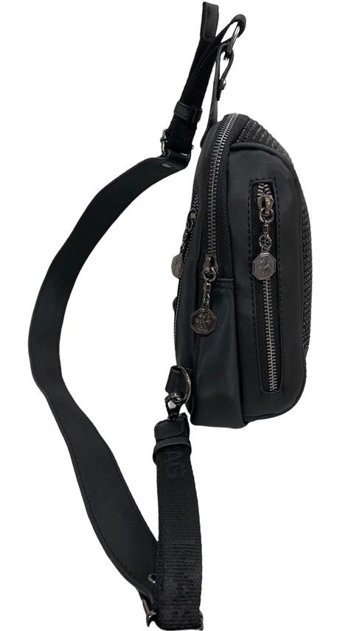 Byhakan Nas Bag1076 Taşlı Body Bag Kadın Omuz Çantası Siyah