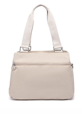 Smart Bags 1125 Krınkle Kumaş Kadın Omuz Çantası Bej