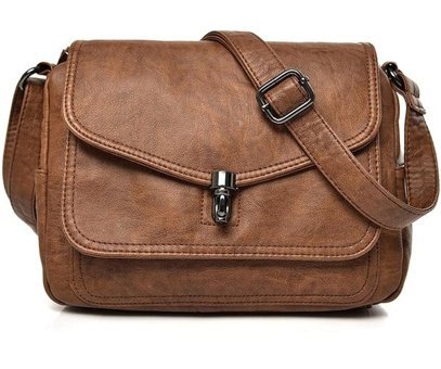 Globeasy Yeni Mizaç Yumuşak Moda Kadın Omuz Çantası Kahverengi