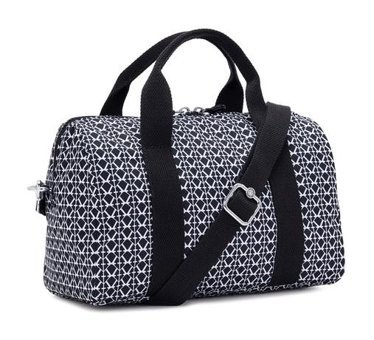 Kipling Bina M Sıgnature Prınt Kadın Omuz Çantası Siyah