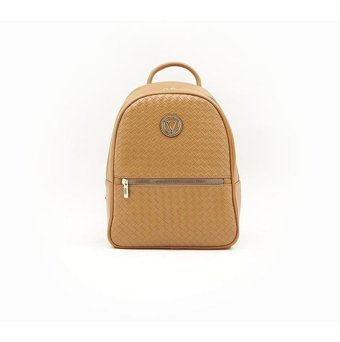 Vera Jadewoven Backpack 23008 Kadın Omuz Çantası Taba