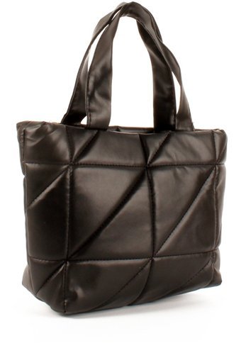 Luwwe Bag'S Yumuşak Doku Şişme Kapitoneli 20691 Kadın Omuz Çantası Siyah