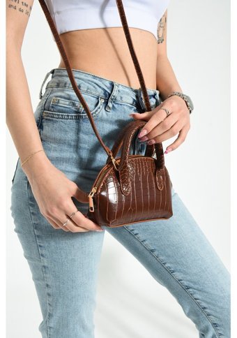 Valu Accessorize Mini Kadın Omuz Çantası Kahverengi