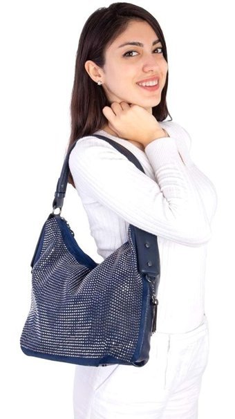 Çlk Accessories Taşlı Tr9910711 Kadın Omuz Çantası Lacivert