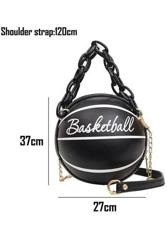 Alibee Basketbol Şeklinde Mini Zincir Kadın Omuz Çantası Çok Renkli