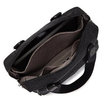 Kipling Linza Büyük Boy Sıgnature EmKadın Omuz Çantası Siyah