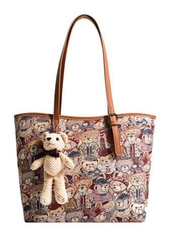 KklOı Çok Fonksiyonlu Modaya Uygun Moda Niş Kişilik Tasarım Kadın Omuz Çantası Pembe
