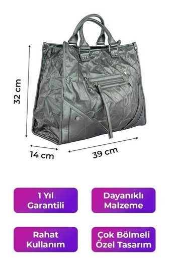 Kriste Bell Kurşun 26497 Kadın Omuz Çantası Gri