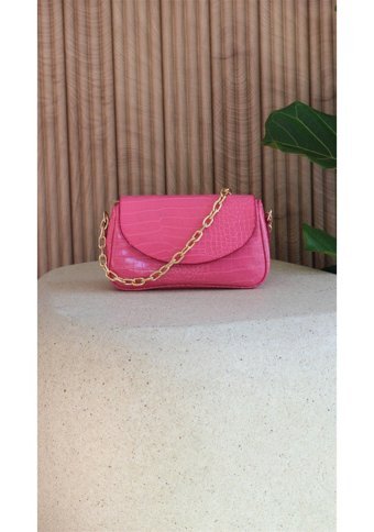 Watchofroyal Desenli Ve Kadın Omuz Çantası Pembe