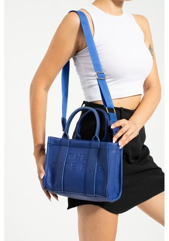 Valu Accessorize Tote Fermuarlı Kadın Omuz Çantası Mavi
