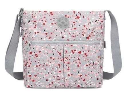 Smart Bags Smb3163 Krinkıl Parçacık Parçacık Kadın Omuz Çantası Gri