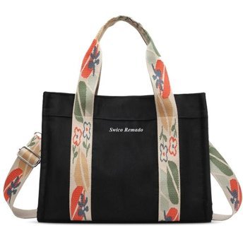 Happyplanet Xiaoqitt Retro Tote Kadın Omuz Çantası Siyah
