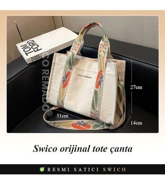 Happyplanet Xiaoqitt Retro Tote Kadın Omuz Çantası Siyah