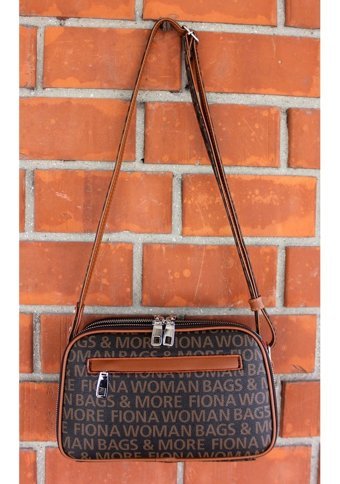 Çanta Sepetim Monogram 5 Bölmeli Kadın Omuz Çantası Kahverengi - Taba
