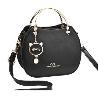 Jzcat Fashionable Ve Çok Yönlü Niche Girly Kadın Omuz Çantası Siyah