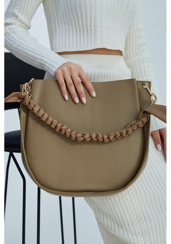 Valmenti Taupe Vegan 921 26560 Bn Sk2324 Kadın Omuz Çantası Kahverengi