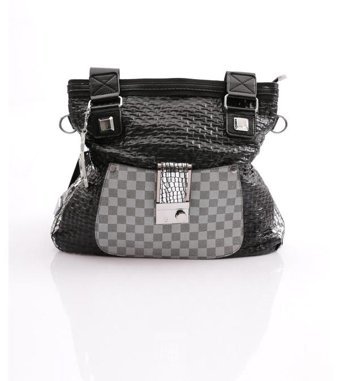 Ççs Desenli 17371R1534 Kadın Omuz Çantası Siyah