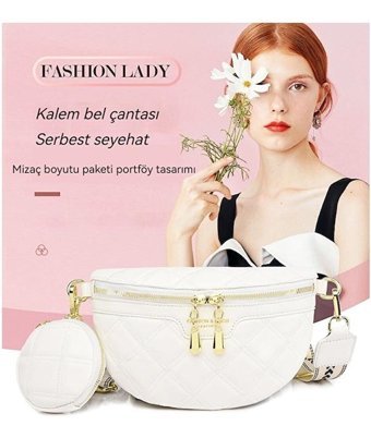 Worryfreeshopping Lbw Çok Yönlü Modaya Uygun Sade Niş Dokulu Kadın Omuz Çantası Mavi