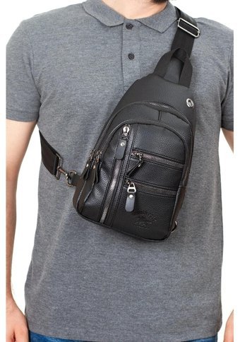 Newish Polo Newish Unisex Vegan Deri Kadın Omuz Çantası Siyah