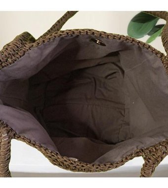Ecndesing Handmade Beş Motifli Kadın Omuz Çantası Kahverengi