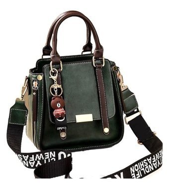 Forestbird Kore Tarzı Basit Rahat Moda Retro Mizaç Kadın Omuz Çantası Yeşil