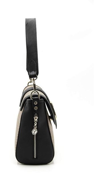 Silver & Polo Nut Nv1113 Nut Kadın Omuz Çantası Kahverengi - Siyah